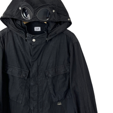 Load image into Gallery viewer, C.P Company Black Goggle Hooded Overshirt - Double Extra Large (XXL) PTP 24"