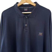 Load image into Gallery viewer, Paul and Shark Navy Long Sleeved Polo - Five Extra Large (5XL) PTP 31"