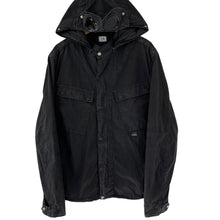 Load image into Gallery viewer, C.P Company Black Goggle Hooded Overshirt - Double Extra Large (XXL) PTP 24"