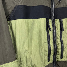 Load image into Gallery viewer, Ma.Strum Khaki Multi Pocket Hooded Crystal Nylon Jacket - Small (S) PTP 21.25"
