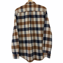 Load image into Gallery viewer, Aquascutum Flannel Block Check Long Sleeved Shirt - Medium (M) PTP 20.25"