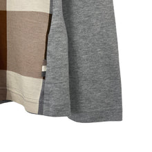 Load image into Gallery viewer, Aquascutum Grey / Block Check Long Sleeved Polo - Medium (M) PTP 22"