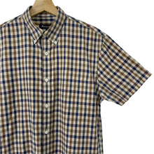 Load image into Gallery viewer, Aquascutum House Check Short Sleeved Shirt - Small (S) PTP 20.5"