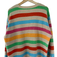 Load image into Gallery viewer, Paul and Shark Striped Merino Wool Crew Neck Sweater - Large (L) PTP 25"