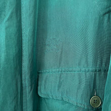 Load image into Gallery viewer, Vintage Paul and Shark Green Multi Pocket Silk Jacket - Large (L) PTP 27"