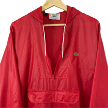 Load image into Gallery viewer, Vintage Red Lacoste Izod Half Zip Cagoule - Medium (M) PTP 22.75"
