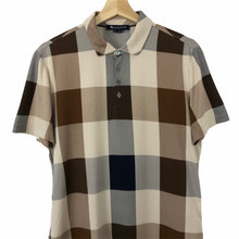 Load image into Gallery viewer, Aquascutum Block Check Short Sleeved Polo - Small (S) PTP 21"