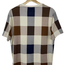 Load image into Gallery viewer, Aquascutum Block Check Short Sleeved T-Shirt - Large (L) PTP 21.25"