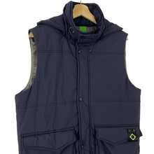 Load image into Gallery viewer, Ma.Strum Navy Hooded Harrier Field Gilet Body Warmer - Medium (M) PTP 22.5"