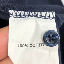 Load image into Gallery viewer, Aquascutum Navy / Check Collar Short Sleeved Polo - Medium (M) PTP 18.75"