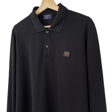 Load image into Gallery viewer, Paul and Shark Black Long Sleeved Polo - Large (L) PTP 21"