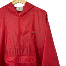 Load image into Gallery viewer, Vintage Red Lacoste Izod Half Zip Cagoule - Medium (M) PTP 22.75"