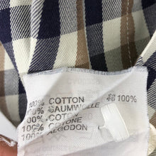 Load image into Gallery viewer, Aquascutum House Check Long Sleeved Shirt - Large (L) PTP 25"