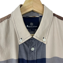 Load image into Gallery viewer, Aquascutum Block Check Short Sleeved Shirt - Medium (M) PTP 21.25"