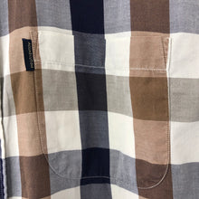 Load image into Gallery viewer, Aquascutum Block Check Short Sleeved Shirt - Medium (M) PTP 23.75"