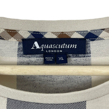 Load image into Gallery viewer, Aquascutum Block Check Long Sleeved T-Shirt - Extra Large (XL) PTP 24"