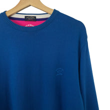 Load image into Gallery viewer, Paul and Shark Blue Crew Neck Sweater - Large (L) PTP 23.5"