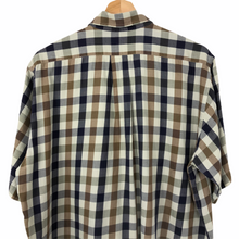 Load image into Gallery viewer, Aquascutum Block Check Short Sleeved Shirt - Medium (M) PTP 24"