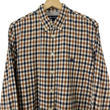 Load image into Gallery viewer, Aquascutum House Check Long Sleeved Shirt - Large (L) PTP 21"