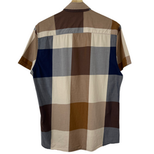 Load image into Gallery viewer, Aquascutum Block Check Short Sleeved Shirt - Medium (M) PTP 21.25"