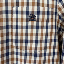 Load image into Gallery viewer, Aquascutum House Check Long Sleeved Shirt - Medium (M) PTP 20.75"