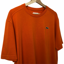 Load image into Gallery viewer, Lacoste Orange Short Sleeved Logo T-Shirt - Large (L) PTP 22.5"