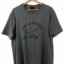 Load image into Gallery viewer, Paul and Shark Grey Short Sleeved Logo T-Shirt - Double Extra Large (XXL) PTP 23.25"