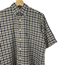 Load image into Gallery viewer, Aquascutum House Check Short Sleeved Shirt - Small (S) PTP 21.5"