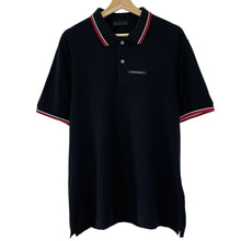Load image into Gallery viewer, Prada Black Rubber Logo Short Sleeved Polo - Double Extra Large (XXL) PTP 21.75"