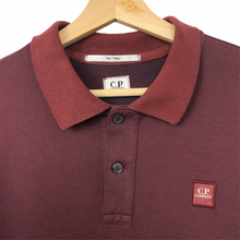 Load image into Gallery viewer, C.P Company Burgundy Long Sleeved Polo - Small (S) PTP 20"