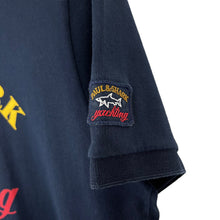 Load image into Gallery viewer, Paul and Shark Navy Short Sleeved Logo T-Shirt - Medium (M) PTP 19.75"