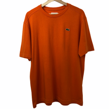 Load image into Gallery viewer, Lacoste Orange Short Sleeved Logo T-Shirt - Large (L) PTP 22.5"