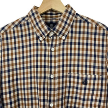 Load image into Gallery viewer, Aquascutum House Check Long Sleeved Shirt - Large (L) PTP 21.75"