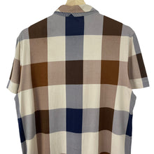 Load image into Gallery viewer, Aquascutum Block Check Short Sleeved Polo - Medium (M) PTP 20.75"