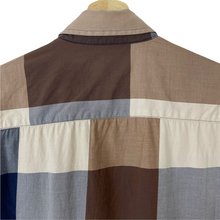 Load image into Gallery viewer, Aquascutum Block Check Short Sleeved Shirt - Medium (M) PTP 21.25"