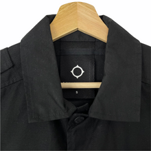 Load image into Gallery viewer, Ma.Strum Black Multi Pocket Button Up Overshirt - Small (S) PTP 20.75"
