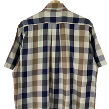 Load image into Gallery viewer, Aquascutum Block Check Short Sleeved Shirt - Medium (M) PTP 23"