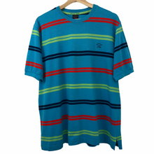 Load image into Gallery viewer, Paul and Shark Multicoloured Striped Short Sleeved T-Shirt - Large (L) PTP 23"