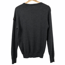 Load image into Gallery viewer, Paul and Shark Dk Grey 100% Wool Crew Neck Sweater - Medium (M) PTP 20"