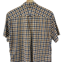Load image into Gallery viewer, Aquascutum House Check Short Sleeved Shirt - Large (L) PTP 21"