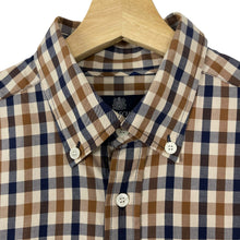 Load image into Gallery viewer, Aquascutum House Check Long Sleeved Shirt - Medium (M) PTP 20.75"