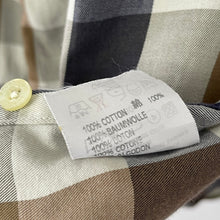 Load image into Gallery viewer, Aquascutum Block Check Long Sleeved Shirt - Medium (M) PTP 23"