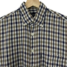 Load image into Gallery viewer, Aquascutum House Check Short Sleeved Shirt - Medium (M) PTP 22.25"