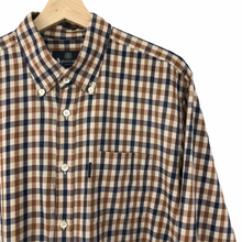Load image into Gallery viewer, Aquascutum House Check Long Sleeved Shirt - Extra Large (XL) PTP 23"