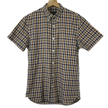 Load image into Gallery viewer, Aquascutum House Check Short Sleeved Shirt - Small (S) PTP 20.5"