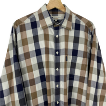 Load image into Gallery viewer, Aquascutum Block Check Long Sleeved Shirt - Large (L) PTP 24.75"