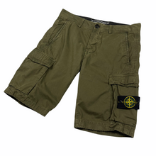 Load image into Gallery viewer, Stone Island Khaki Bermuda Cargo Shorts - W 30"