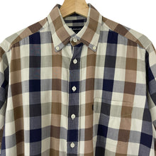 Load image into Gallery viewer, Aquascutum Block Check Short Sleeved Shirt - Medium (M) PTP 23"