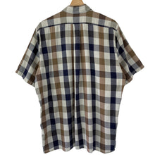 Load image into Gallery viewer, Aquascutum Block Check Short Sleeved Shirt - Large (L) PTP 24.5"