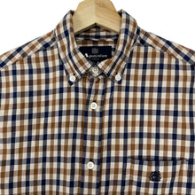 Load image into Gallery viewer, Aquascutum House Check Long Sleeved Shirt - Small (S) PTP 19"
